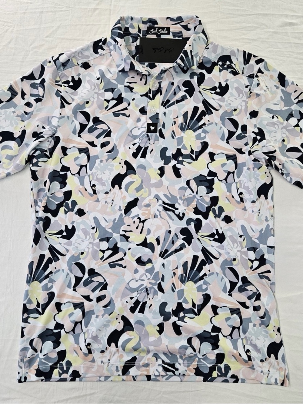 NWT Bad Birdie Men's Savannah Swing Short Sleeve Polo Large
